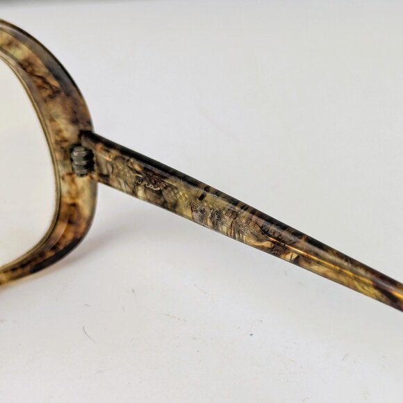 Vintage Women's Resin Swirl Oval Glasses - Picture 11 of 12